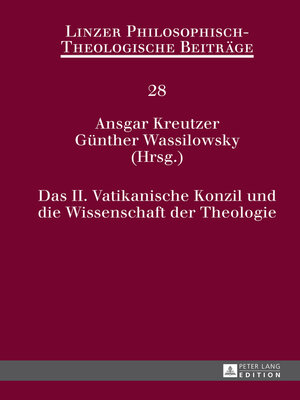 cover image of Das II. Vatikanische Konzil und die Wissenschaft der Theologie